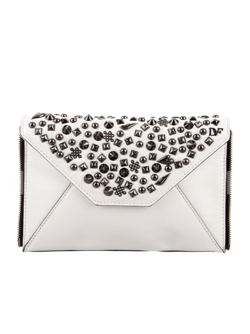 DVF Agent Selena Studded Clutch